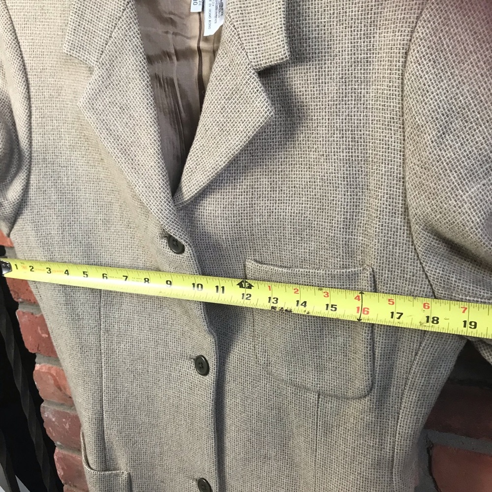 Giorgio Armani Jeans Y2K Wool Blazer Jacket Boxy Single Breast Lined Sport Coat - Picture 15 of 15
